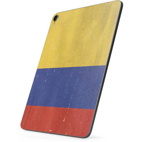 Colombia Flag Distressed Apple iPad Pro Skin